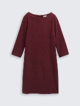 Rochie cu textură rib - Roşu_654876