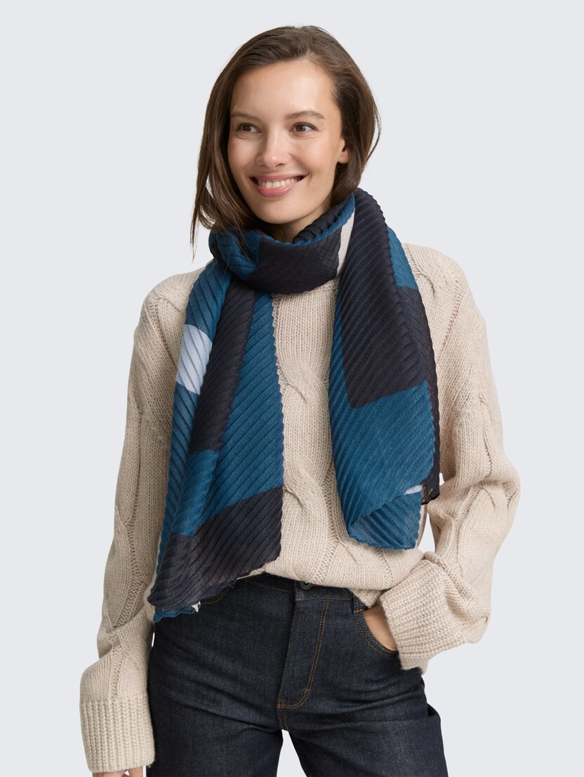 Šal s printom - Vzorec/večbarvna_9691656