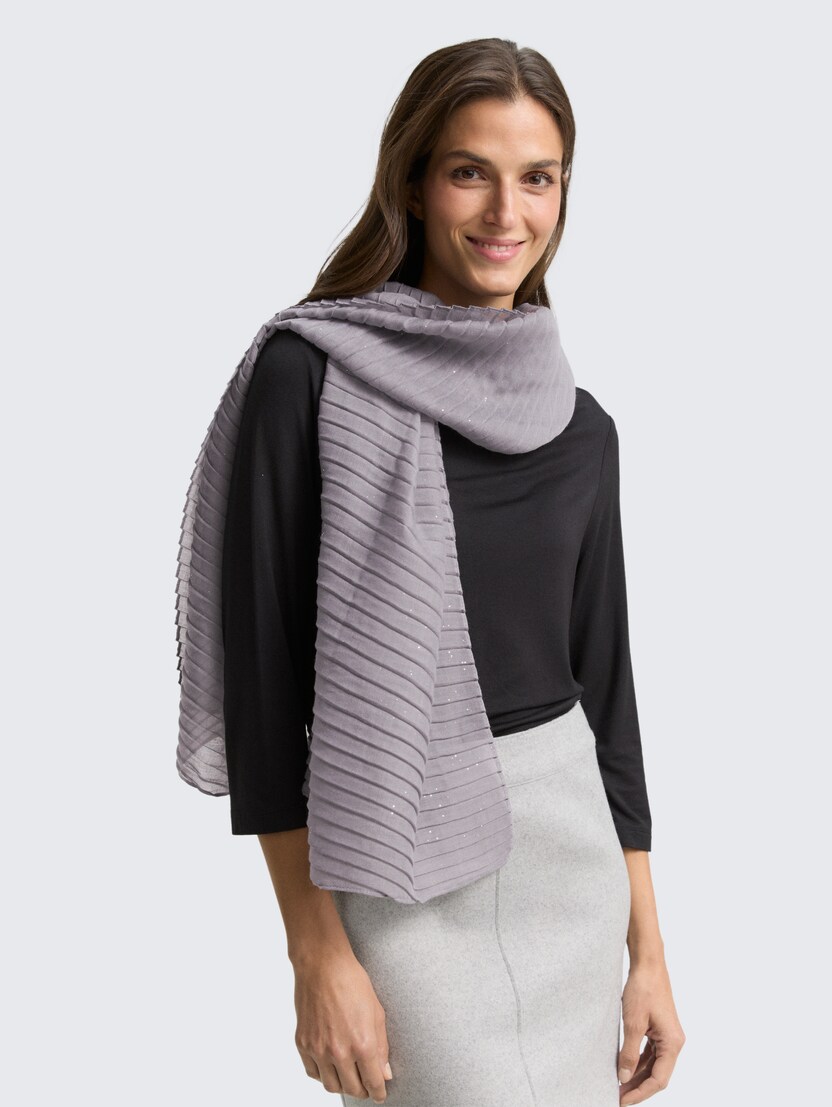 Šal z lureksom - Siva_2729305