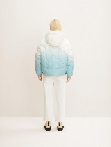 Moderna kratka puffer  jakna - Plava_5933289