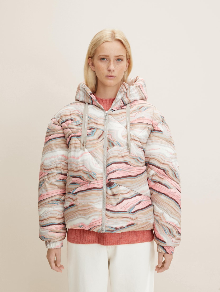  Moderna kratka puffer  jakna - Uzorak/višebojna-1032686-30243-15