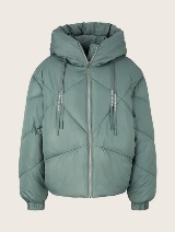 Moderna kratka puffer  jakna - Zelena_6402564