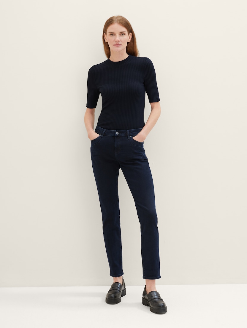 Tapered opuštene denim hlače - Plava