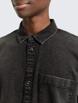 Cămaşă din twill - Negru_4995536