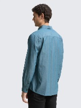 Cămaşă din twill - Verde_1245292