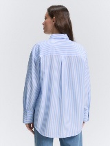 Cămaşă din poplin - Albastru_6298680