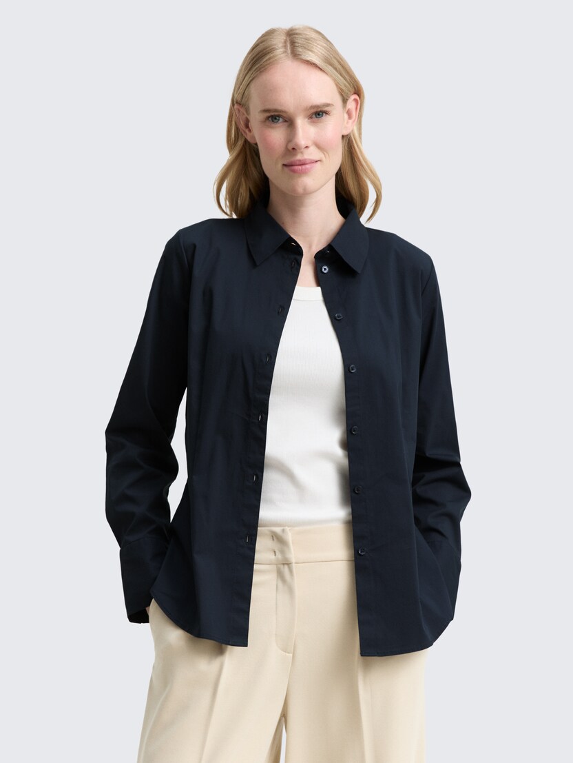 Srajca iz poplina - Modra_9832311