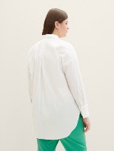 Košulja sa našivenim džepom na prednjoj strani - Bela_9784349