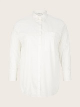 Košulja sa našivenim džepom na prednjoj strani - Bela_9784349