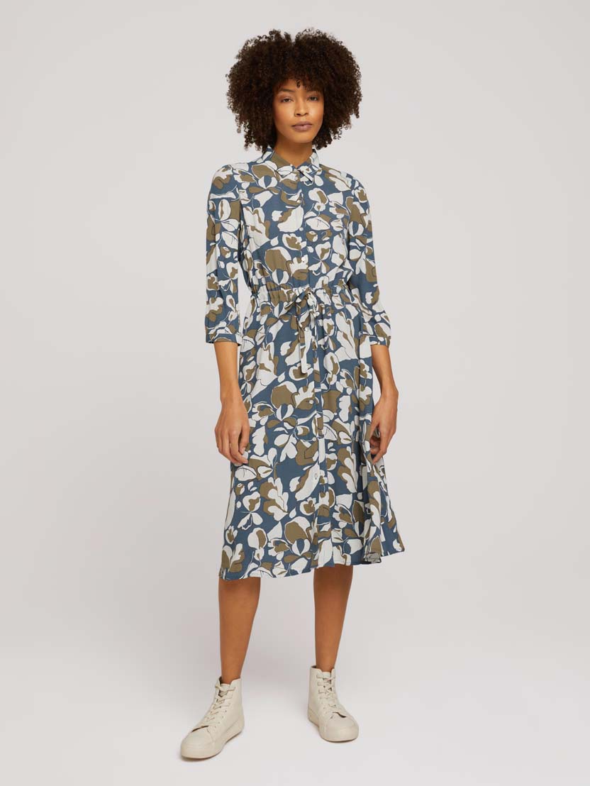  Košulja-haljina cvjetnog uzorka s 3/4 rukavima -1030951-29414-14