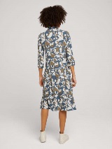 Košulja-haljina cvjetnog uzorka s 3/4 rukavima - Uzorak/višebojna_7578843