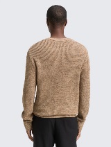 Strukirani pleteni džemper - Smeđa_8381244