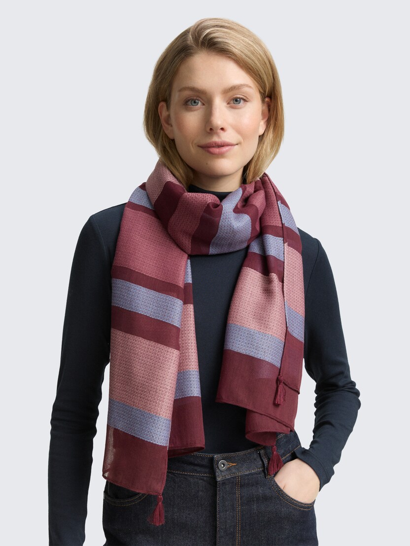 Strukturiran šal - Vzorec/večbarvna_3868934