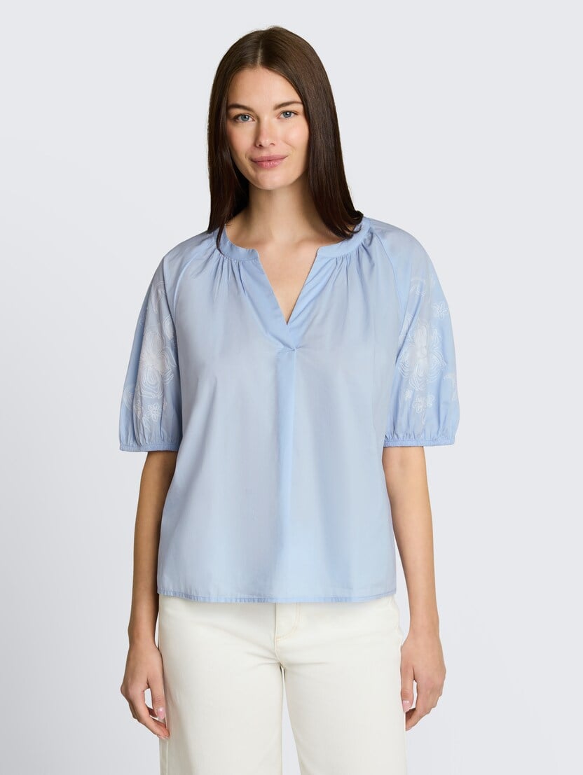 Strukturirana bluza - Plava_6585490