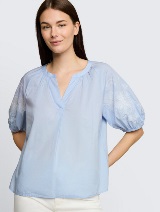 Strukturirana bluza - Plava_6585490