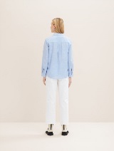 Strukturirana bluza - Plava_8849071