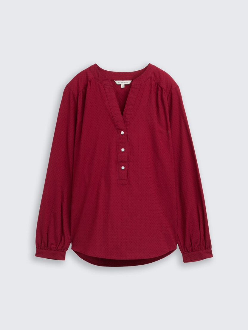 Strukturirana bluza - Rdeča_2397364