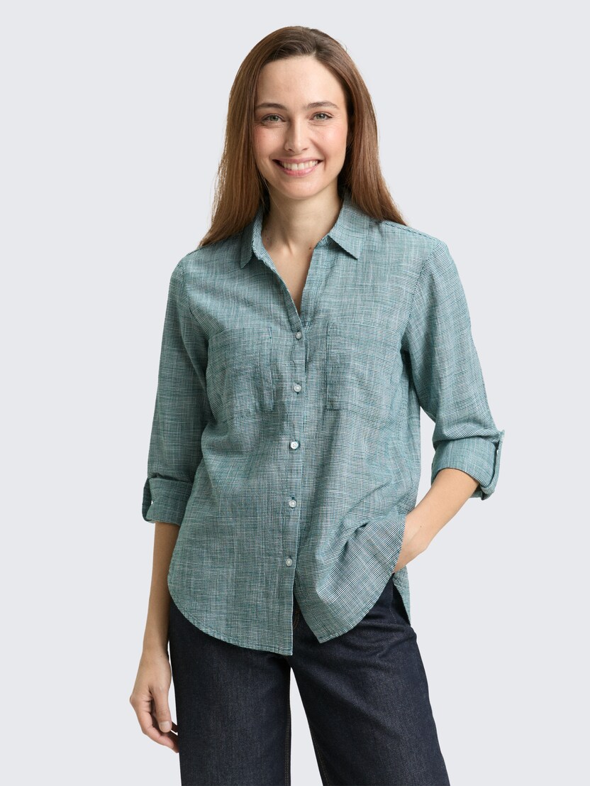 Strukturirana bluza - Zelena_1286141