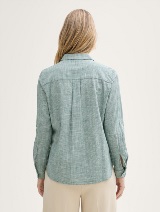 Bluză din material structurat - Verde_9211073