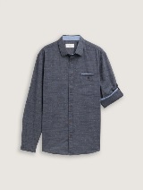 Strukturirana košulja - Plava_1050154
