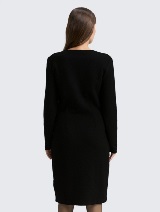 Rochie structurată - Negru_3927507