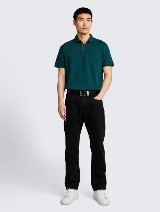 Strukturirana polo-majica - Zelena_404944