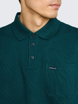 Strukturirana polo-majica - Zelena_404944