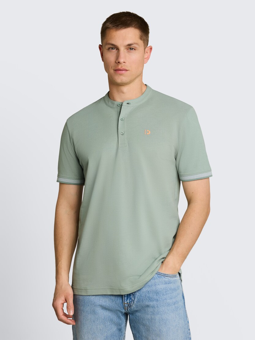 Strukturirana polo-majica - Zelena_7763322