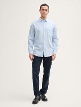 Cămaşă structurată - Albastru_7113436