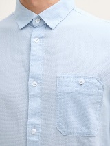 Cămaşă structurată - Albastru_7113436