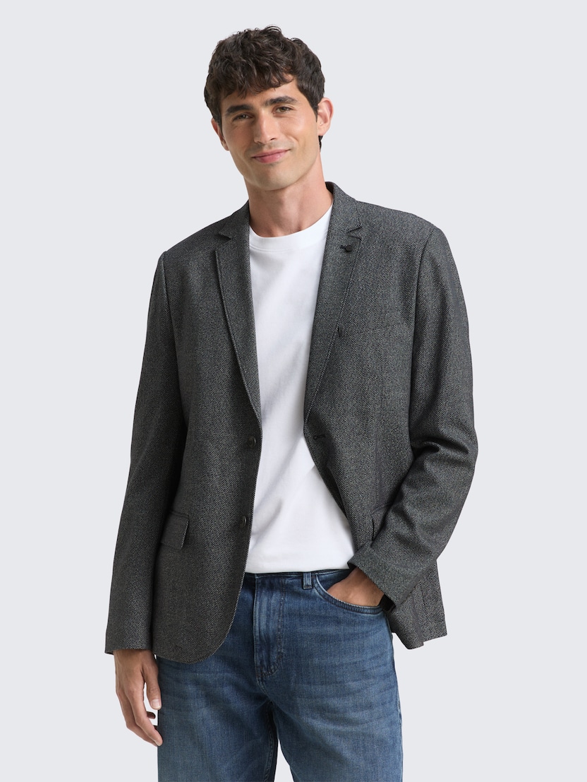 Suknjič s teksturo - Modra_3553418