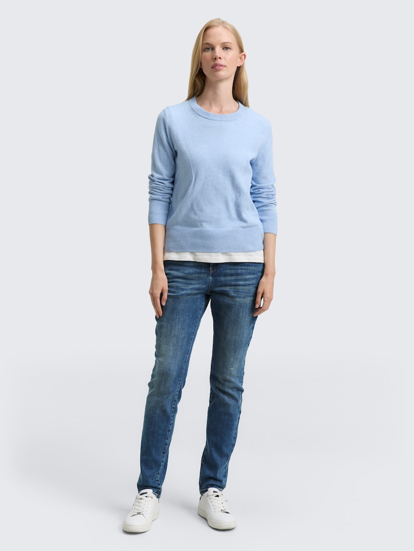 Maya farmerke sa nogavicama koje se sužavaju - Plava