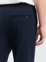 Pantaloni tapered slim - Albastru_7448492