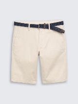 Teksturirane čino kratke pantalone - Uzorak/višebojna_460834