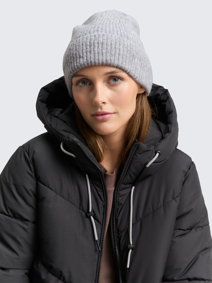 Căciulă tricotată confortabilă - Gri_1850025