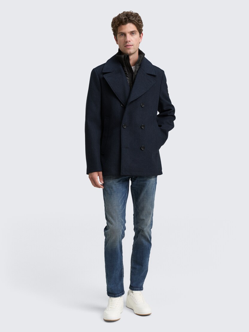 Volnena jakna - Modra_4078699