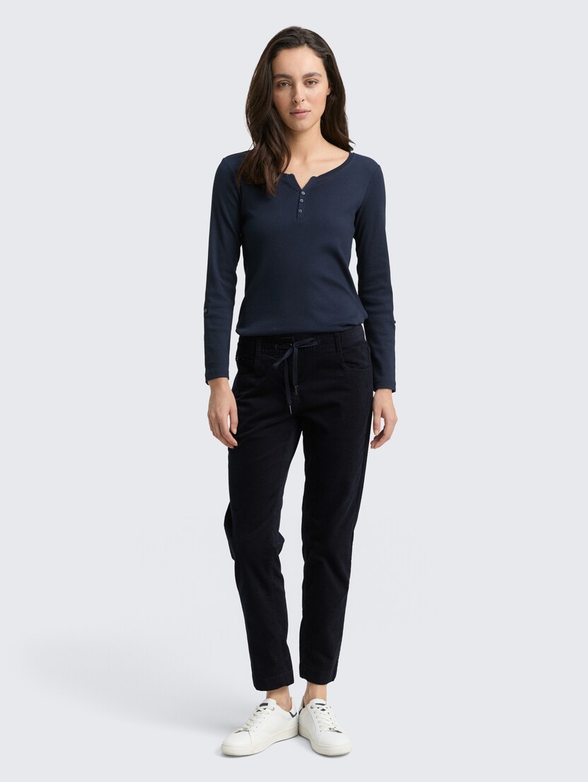 Žametne hlaće - Modra_9518608