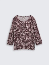 Tricou cu imprimeu integral şi textură şifonată - Model/Mai multe culori_7782754